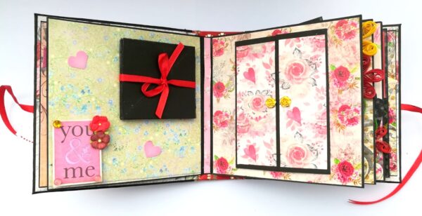 Quilled Love Birthday Handmade Scrapbook image