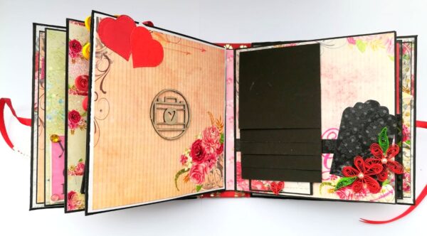 Quilled Love Birthday Handmade Scrapbook image