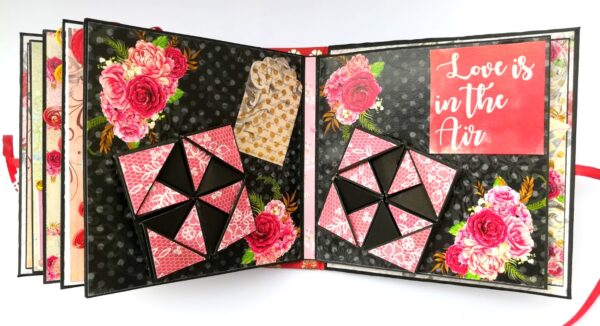 Quilled Love Birthday Handmade Scrapbook image