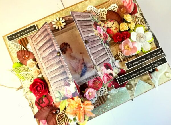 Exclusive Designer Glittery Handmade Love Scrapbook image
