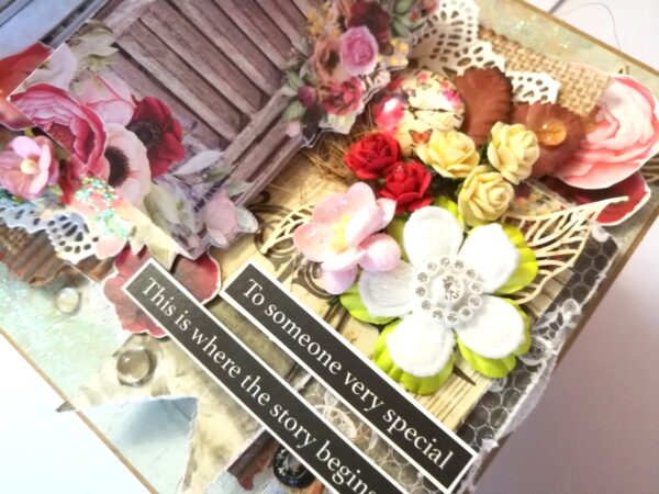 Exclusive Designer Glittery Handmade Love Scrapbook image
