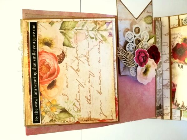Exclusive Designer Glittery Handmade Love Scrapbook image