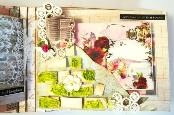 Exclusive Designer Glittery Handmade Love Scrapbook image