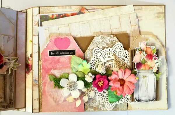 Exclusive Designer Glittery Handmade Love Scrapbook image