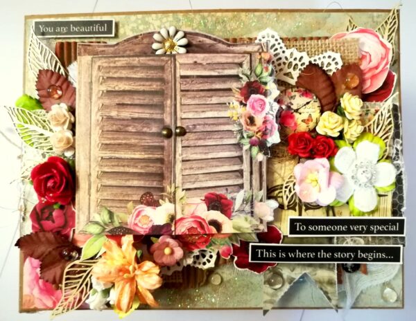 Exclusive Designer Glittery Handmade Love Scrapbook image