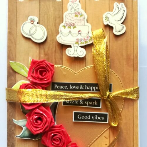 Sparkling Anniversary Three Fold Mini Scrapbook Gift - D1 image