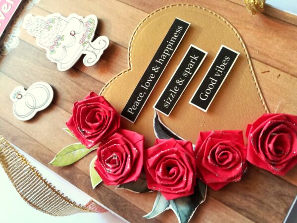 Sparkling Anniversary Three Fold Mini Scrapbook Gift - D1 image