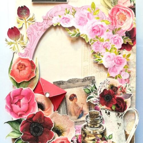 Sparkling Anniversary Mini Scrapbook Greeting Card -D2 image