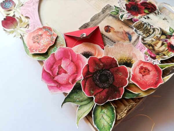 Sparkling Anniversary Mini Scrapbook Greeting Card -D2 image