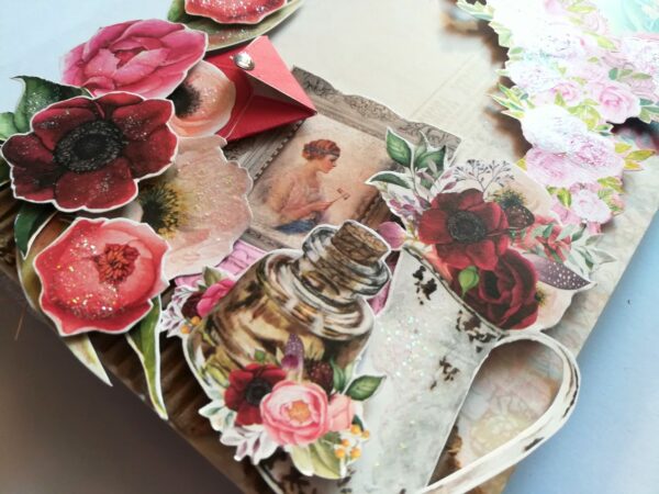 Sparkling Anniversary Mini Scrapbook Greeting Card -D2 image
