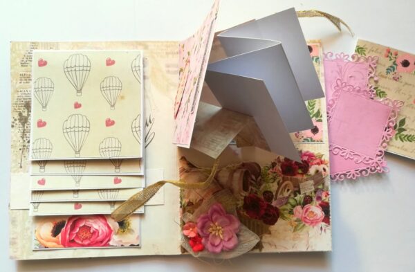 Sparkling Anniversary Mini Scrapbook Greeting Card -D2 image
