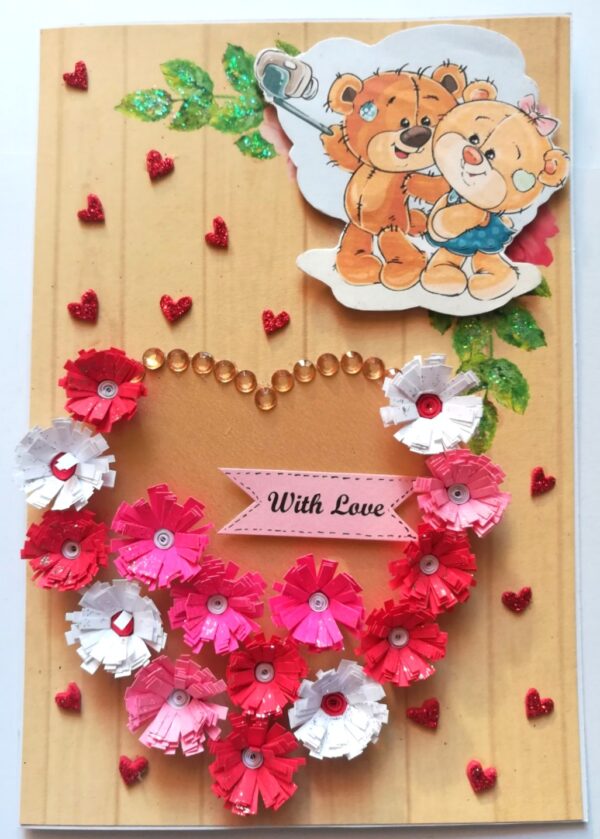Love Quilled Special Heart Greeting Card -D1 image