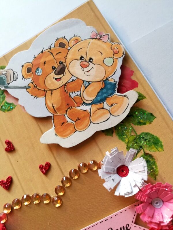 Love Quilled Special Heart Greeting Card -D1 image