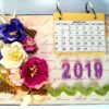 Purple Themed Sparkling Decor Calendar image