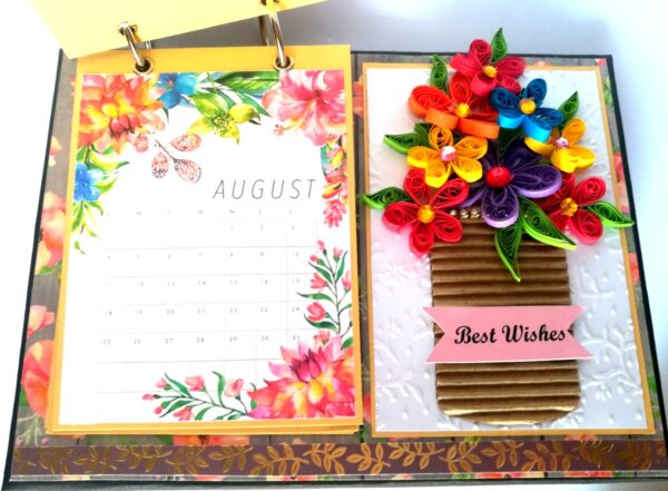 Quilled Flower Vase Calendar image