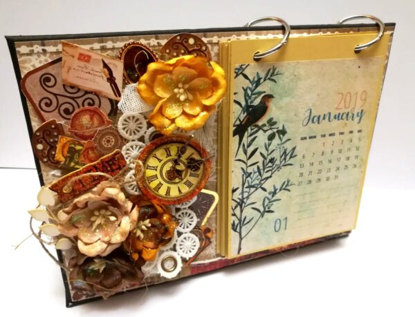 Brown Themed Sparkling Calendar image Brown Themed Sparkling Calendar image