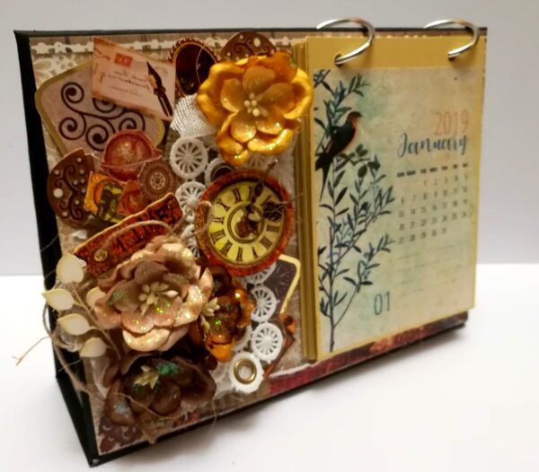 Brown Themed Sparkling Calendar image Brown Themed Sparkling Calendar image