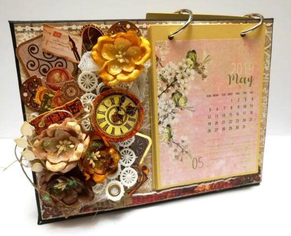 Brown Themed Sparkling Calendar image Brown Themed Sparkling Calendar image