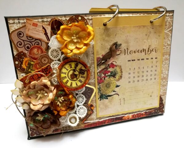 Brown Themed Sparkling Calendar image Brown Themed Sparkling Calendar image