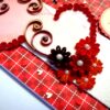 Red Themed Quilled Flowers Love Greeting Card -V2 image