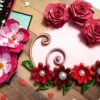 My Valentine Special Tag with quilled flowers Card -V3 image