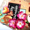 My Valentine Special Tag with quilled flowers Card -V3 image
