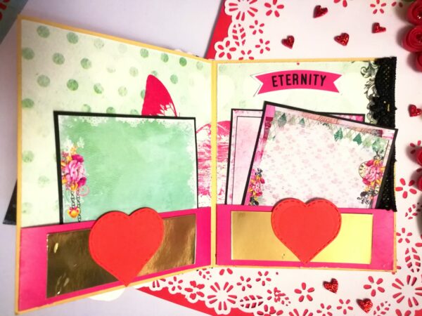 Valentine handmade Card With Beautiful picture tag image