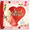 Sweet Memories Love Valentine Scrapbook image