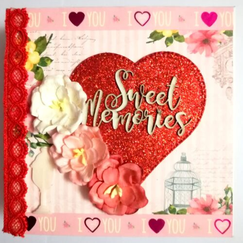 Sweet Memories Love Valentine Scrapbook image