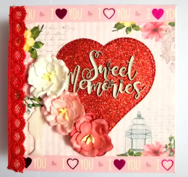 Sweet Memories Love Valentine Scrapbook image