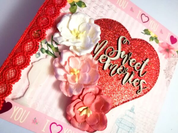 Sweet Memories Love Valentine Scrapbook image
