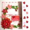 Valentine Red Quilled Mini Scrapbook Greeting Card image