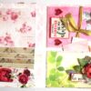 Sparkling Valentine Mini Scrapbook Greeting Card -D3 image