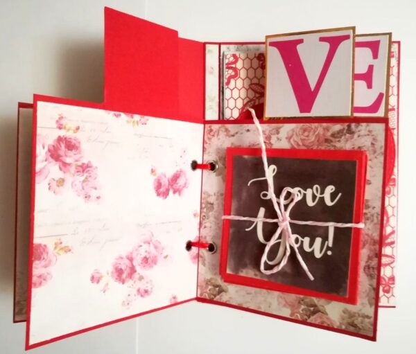 Love Valentine Mini Scrapbook Folder image Love Valentine Mini Scrapbook Folder image