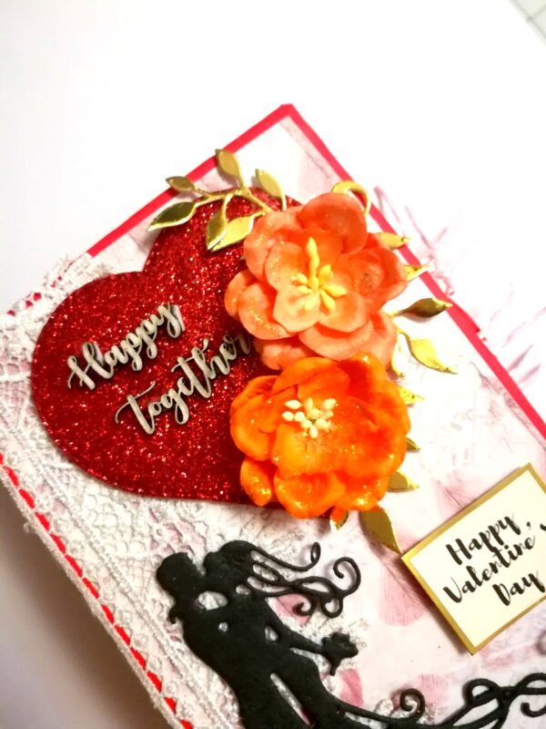 Valentine Mini Scrapbook Album Handmade - D2 image