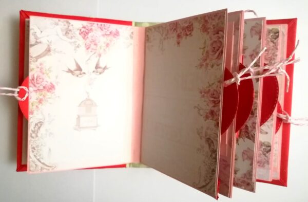 Valentine Mini Scrapbook Album Handmade - D2 image