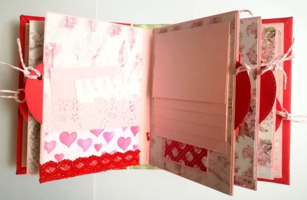 Valentine Mini Scrapbook Album Handmade - D2 image