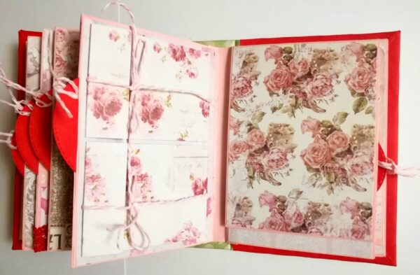 Valentine Mini Scrapbook Album Handmade - D2 image