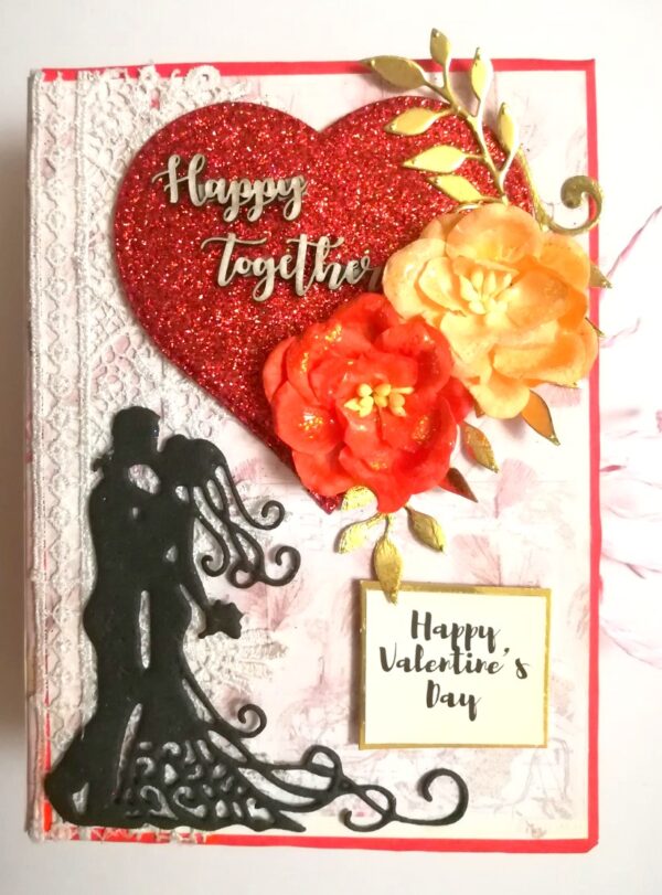 Valentine Mini Scrapbook Album Handmade - D3 image