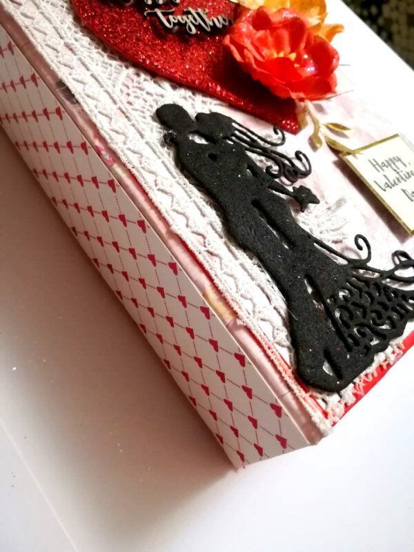 Valentine Mini Scrapbook Album Handmade - D3 image