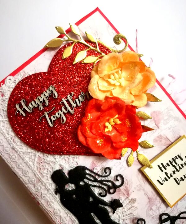 Valentine Mini Scrapbook Album Handmade - D3 image
