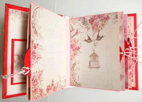Valentine Mini Scrapbook Album Handmade - D3 image