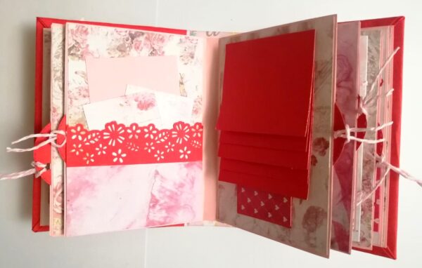 Valentine Mini Scrapbook Album Handmade - D3 image