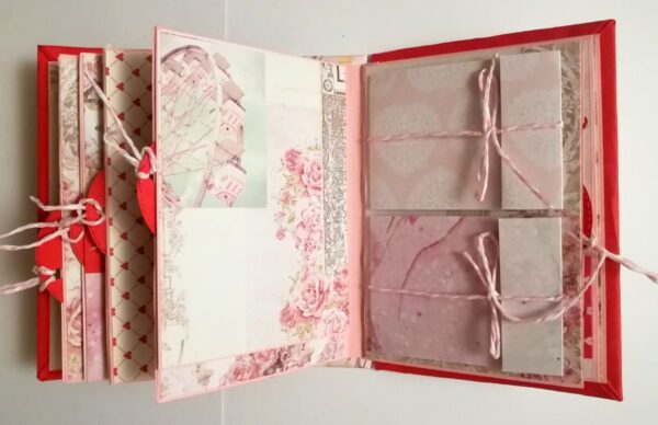 Valentine Mini Scrapbook Album Handmade - D3 image