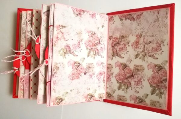 Valentine Mini Scrapbook Album Handmade - D3 image