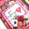 Sparkling Valentine Three Fold Mini Scrapbook Gift - D1 image