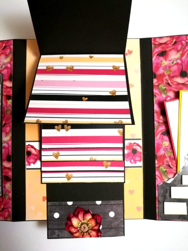 Sparkling Valentine Three Fold Mini Scrapbook Gift - D1 image