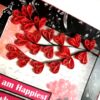 Love and Anniversary Envelope fold Mini scrapbook card - D2 image