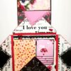 Love and Anniversary Envelope fold Mini scrapbook card - D2 image