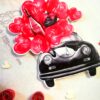 Red Quilled Flowers Valentine Greeting Card -D1 image